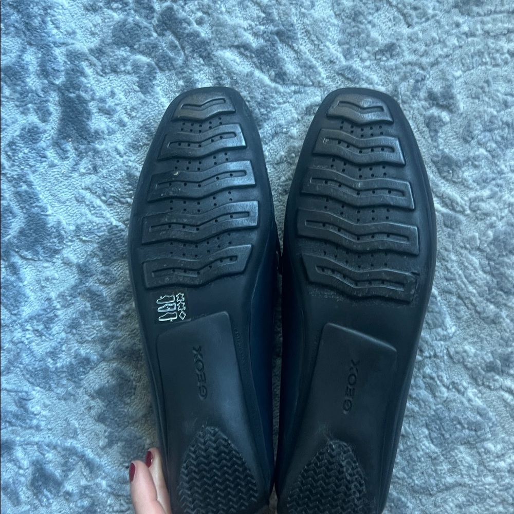 Geox Respira Navy Leather Loafers- Sz 37- NWOT - Picture 6 of 11